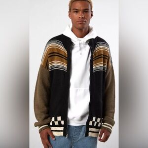Without Walls Men's Aztec Knitted Cardigan sz Small